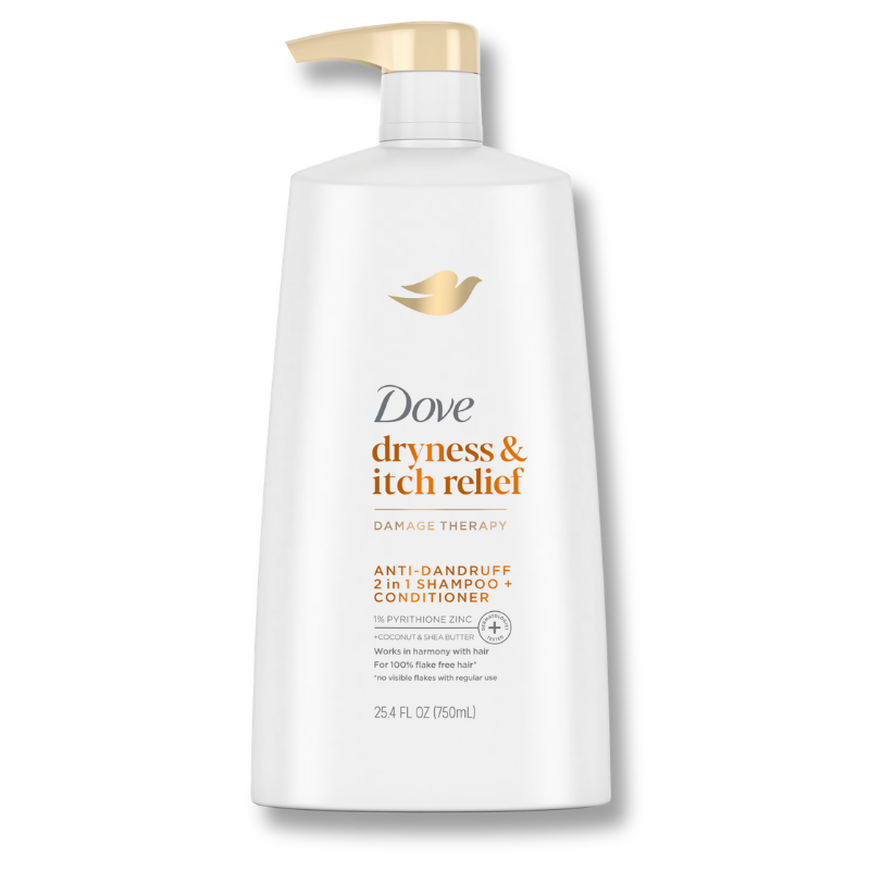 Dryness & Itch Relief Damage Therapy Anti-Dandruff 2 in 1 Shampoo + Conditioner